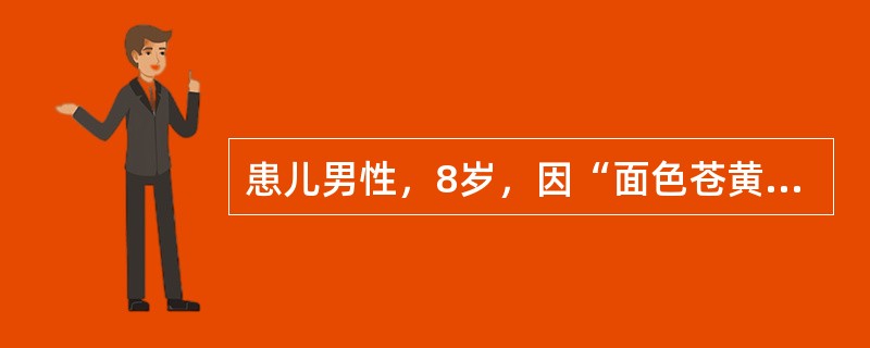 患儿男性，8岁，因“面色苍黄，唇淡甲白，神疲乏力，时感头晕，食欲不振”来诊。患者肌肉松弛，大便不调，舌质淡，苔白，脉细无力，指纹淡红。治疗应首选的方剂是