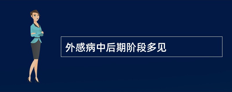 外感病中后期阶段多见