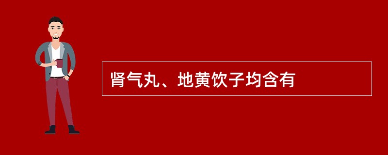 肾气丸、地黄饮子均含有