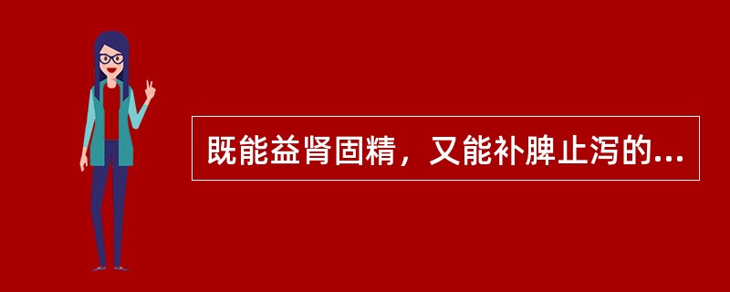 既能益肾固精，又能补脾止泻的药物是