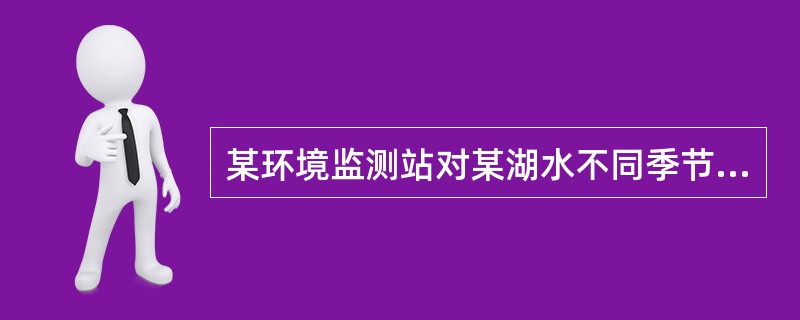 某环境监测站对某湖水不同季节微囊藻毒素的含量进行测定，每个季节有5个测量数据。若计算结果P＜0.05(α＝0.05)