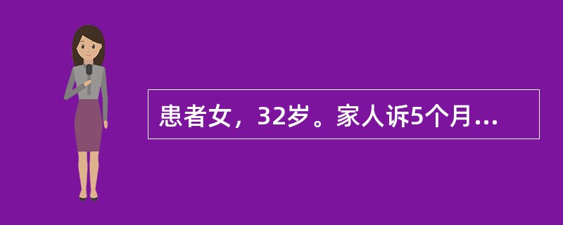 患者女，32岁。家人诉5个月前出现精神抑郁，表情淡漠，沉默少语，时有出言无序，或秽语，喜怒无常，不思饮食，舌红，苔白腻，脉弦数治疗选方宜