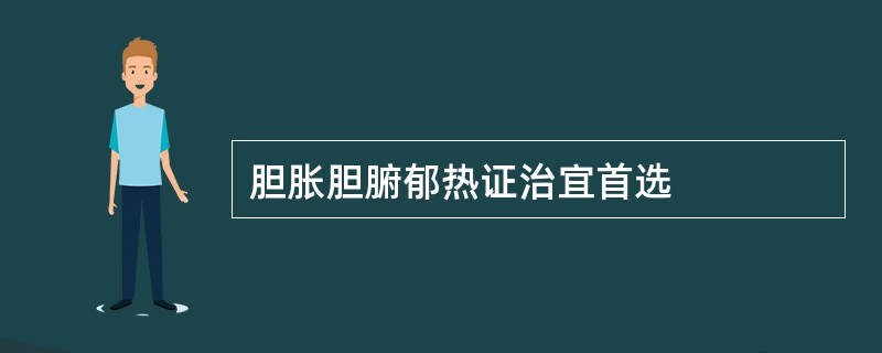 胆胀胆腑郁热证治宜首选