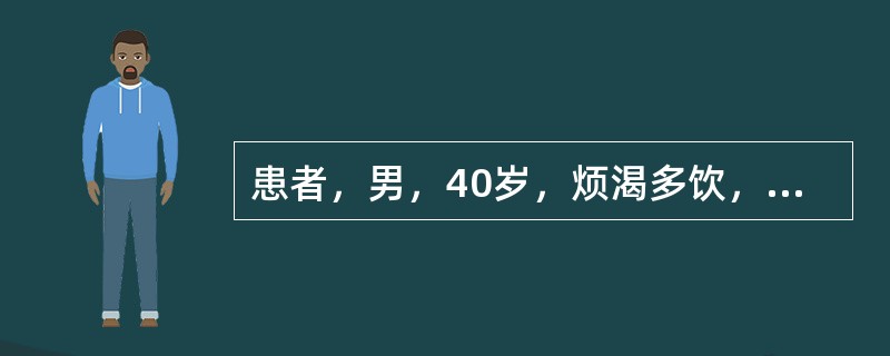 患者，男，40岁，烦渴多饮，口干舌燥，尿频量多，舌边尖红苔薄黄，脉洪数。其治法是