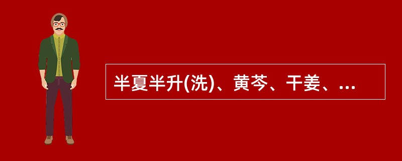 半夏半升(洗)、黄芩、干姜、人参、甘草(炙)各三两，黄连一两、生姜三两是下列哪一个方剂