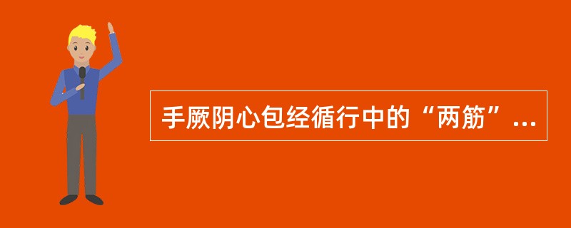 手厥阴心包经循行中的“两筋”指的是