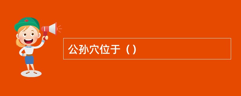 公孙穴位于（）