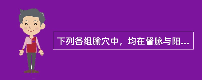 下列各组腧穴中，均在督脉与阳维脉交会处的腧穴是()