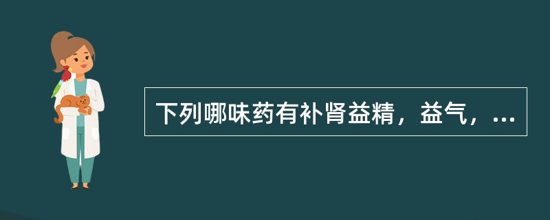 下列哪味药有补肾益精，益气，养血的功效