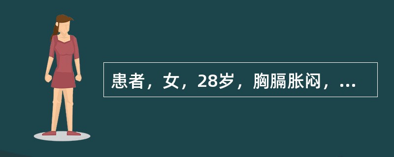 患者，女，28岁，胸膈胀闷，上气喘急，心下痞满，不思饮食，腹满胀痛，大便秘结，嗳气，脉弦，宜首选