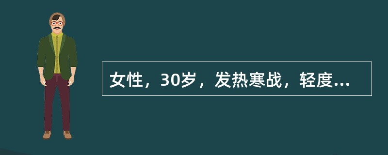 女性，30岁，发热寒战，轻度黄疸，脾肋下3cm，血红蛋白70g/L；网织红细胞9%，血清铁1200μg/L，肝功能正常，Ham试验阴性，Coombs试验阳性，诊断应考虑为（）