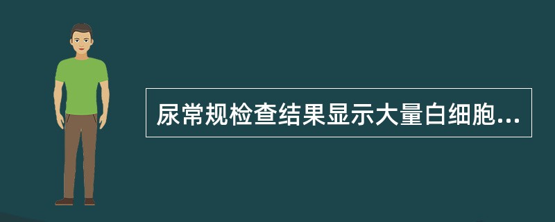 尿常规检查结果显示大量白细胞及白细胞管型，最可能的诊断是（）