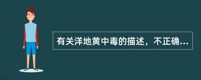 有关洋地黄中毒的描述，不正确的是