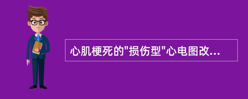 心肌梗死的"损伤型"心电图改变表现为