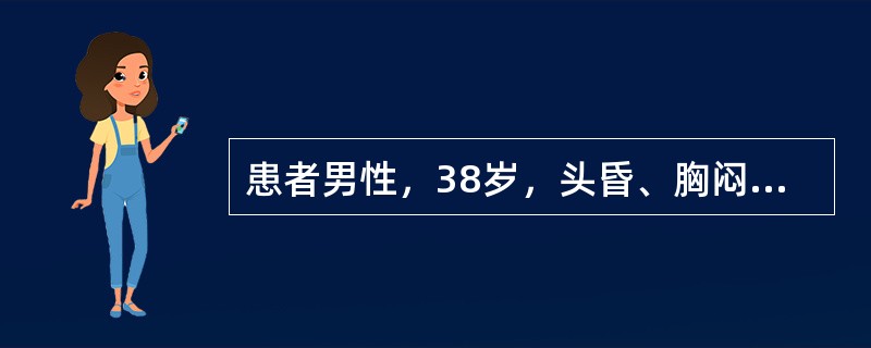 患者男性，38岁，头昏、胸闷。心电图如图3-14-10所示，应诊断为<img border="0" style="width: 840px; height: 207