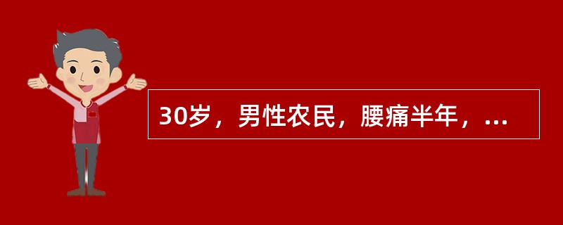 30岁，男性农民，腰痛半年，行走困难1周来诊。查：明显消瘦，胸腰段向后成角畸型，X线片示胸、腰椎体骨质破坏，椎间隙消失，首选诊断（）