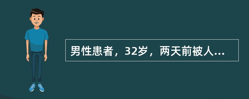 男性患者，32岁，两天前被人踢伤胸部，逐渐感胸闷，呼吸困难，X线检查如图，最佳诊断为()<img border="0" style="width: 330px; h