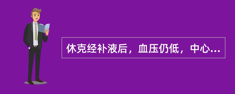 休克经补液后，血压仍低，中心静脉压不高，5～10分钟内补等渗出液体250ml后，血压上升，而中心静脉压不变，需进一步的处理是()