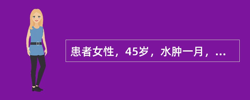 患者女性，45岁，水肿一月，从下肢开始，水肿渐延及全身，皮肤绷紧光亮，胸脘痞闷，烦热口渴，小便短赤，大便不爽，日一行不成形。舌红苔黄腻，脉濡数。如果该病人虽经治疗病情稍减，但反复发作水肿，且兼口咽干燥