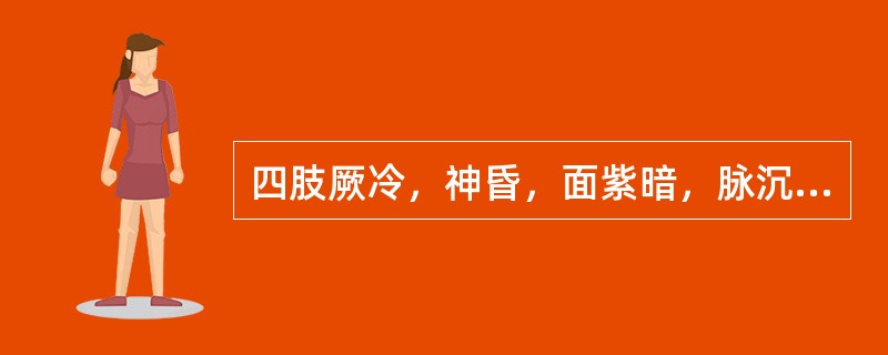 四肢厥冷，神昏，面紫暗，脉沉迟，身热，胸腹灼热，口鼻气灼，口臭息粗，口渴引饮，小便短黄，舌红苔黄而干，脉有力，此为（）