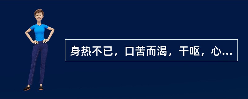 身热不已，口苦而渴，干呕，心烦，小便短赤，胸胁不舒，舌红，苔黄，脉弦数。治疗代表方为（）