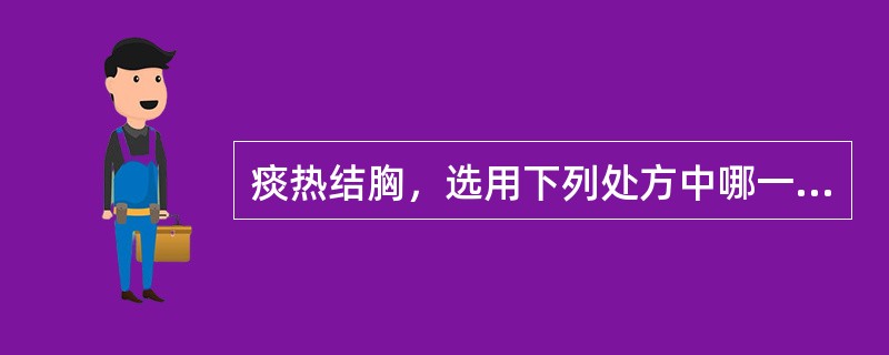 痰热结胸，选用下列处方中哪一方剂最适宜（）