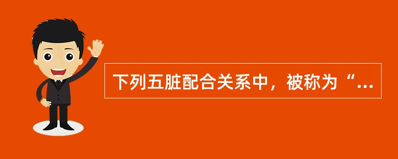 下列五脏配合关系中，被称为“水火既济”的是（）