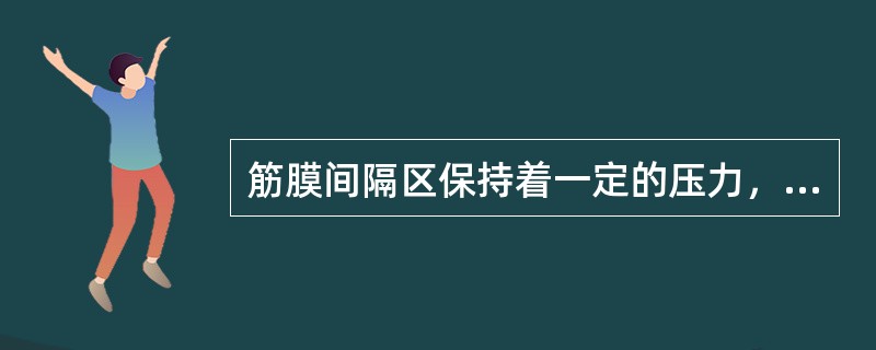 筋膜间隔区保持着一定的压力，称为（）或（）。