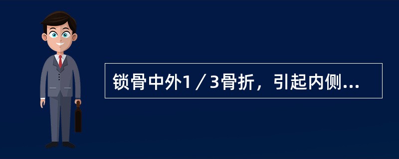 锁骨中外1／3骨折，引起内侧段向后上方移位的肌肉是（）
