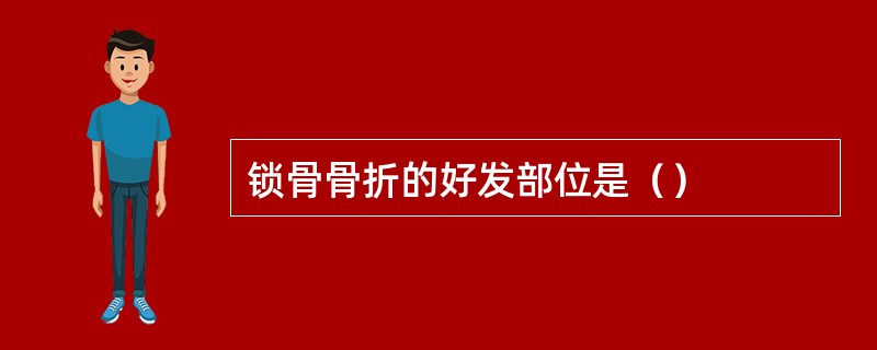 锁骨骨折的好发部位是（）