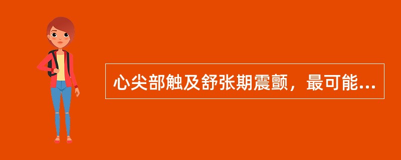 心尖部触及舒张期震颤，最可能的疾病是（）