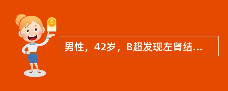 男性，42岁，B超发现左肾结石1cm大小，平时无明显症状，偶有腰部酸胀不适感，既往体健，无排石史。为明确诊断还应做（）