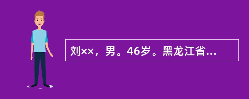 刘××，男。46岁。黑龙江省大兴安岭伐木工人。因汗出受风诱发腰痛月余.于10月26日来诊。自述腰痛重着，转侧不能，热敷后症可减轻，阴雨天加重。伴有畏寒肢冷，双下肢冷凉尤甚，舌苔白腻，脉沉而缓。腰痛发病