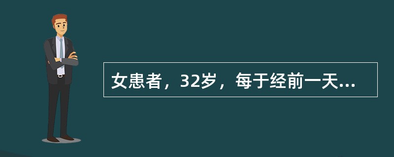 女患者，32岁，每于经前一天小腹疼痛拒按，经色黯红，有血块。如果该患者小腹灼痛，平时带下量多，色黄质稠，有味，中医辨证为：（）