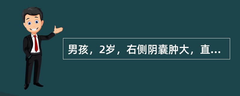 男孩，2岁，右侧阴囊肿大，直立时阴囊肿大明显，平卧时消失，阴囊光滑如水晶，透光试验阳性，苔薄白，脉细滑，诊断为水疝，治宜：