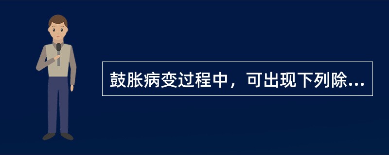 鼓胀病变过程中，可出现下列除哪项以外的病证（）