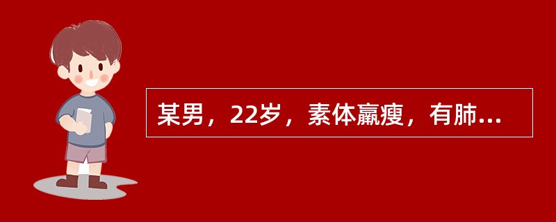 某男，22岁，素体羸瘦，有肺结核病史，半年前出现左侧睾丸部酸胀隐痛，阴囊发凉，触诊：左侧附睾尾部有不规则的局限性结节，质硬，触痛明显，化验血沉45mm／h，诊断为（）
