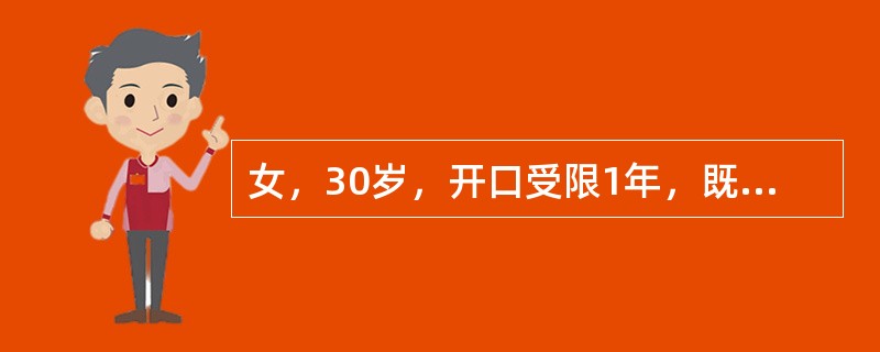 女，30岁，开口受限1年，既往有关节弹响史。临床检查见开口度1指半，开口型左偏。首先应进行下列哪项检查（）