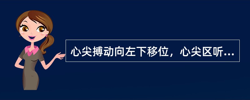 心尖搏动向左下移位，心尖区听到4级收缩期吹风样杂音，最可能的诊断是（）