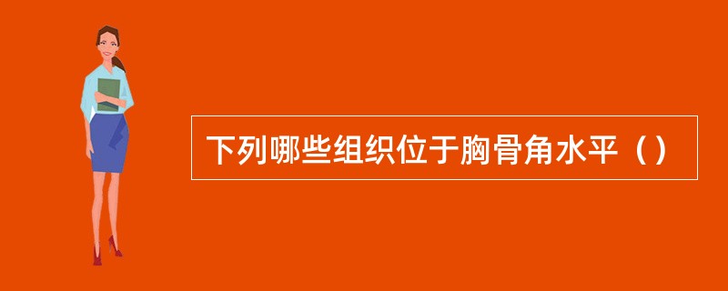 下列哪些组织位于胸骨角水平（）