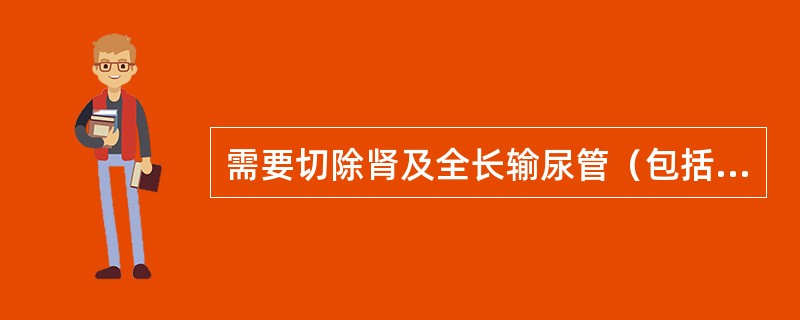 需要切除肾及全长输尿管（包括输尿管开口的部分膀胱）的疾病是（）