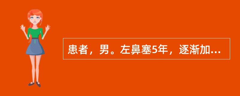 患者，男。左鼻塞5年，逐渐加重。近1年呈持续性。伴鼻流脓涕，量多，嗅觉减退。检查见右鼻腔内多个赘生物，表面光滑，色灰白，半透明，触之柔软而不痛，可移动。此病若与鼻腔其他疾病鉴别，最可靠的应做：