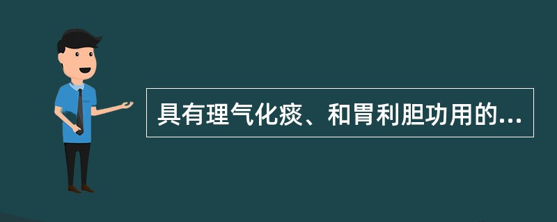 具有理气化痰、和胃利胆功用的方剂是