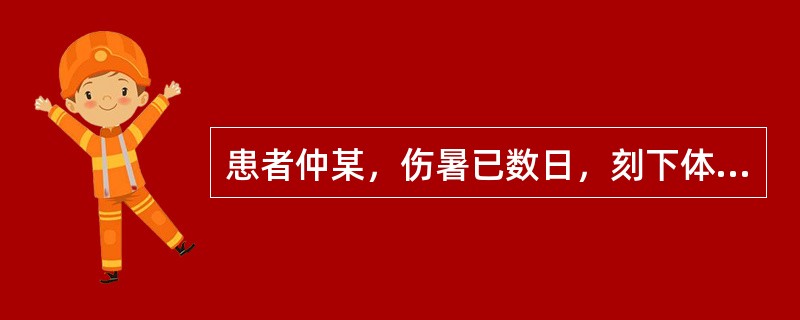 患者仲某，伤暑已数日，刻下体倦气短，汗出心烦，咽干口渴，舌红苔少，脉细欲绝。治宜选用（）