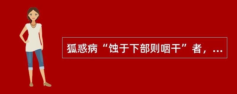 狐惑病“蚀于下部则咽干”者，当用（）