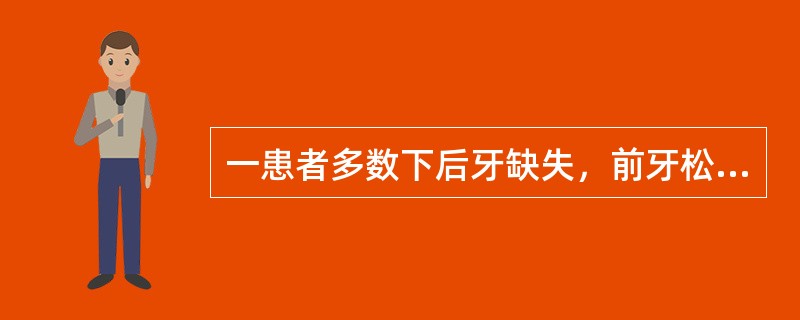 一患者多数下后牙缺失，前牙松动，舌侧倒凹明显，口底到龈缘的距离6mm，大连接体宜用（）