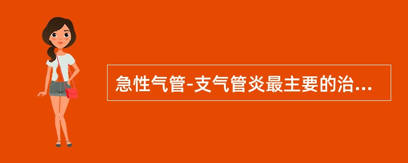 急性气管-支气管炎最主要的治疗措施是（）