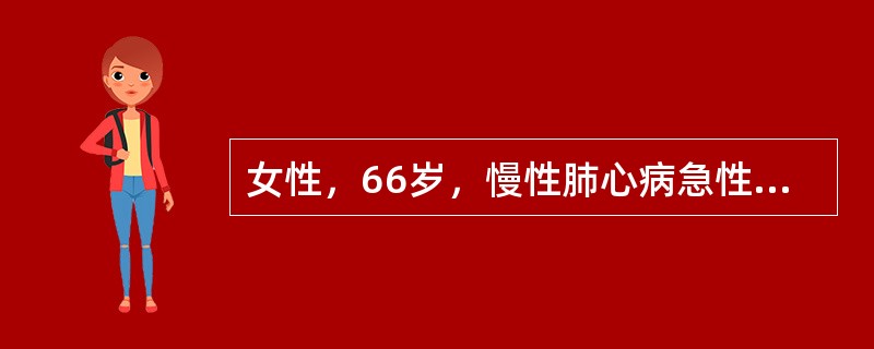 女性，66岁，慢性肺心病急性加重，并发感染性休克，尿少，最可能的酸碱失衡是（）