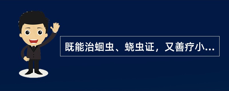 既能治蛔虫、蛲虫证，又善疗小儿疳积的药物是（）