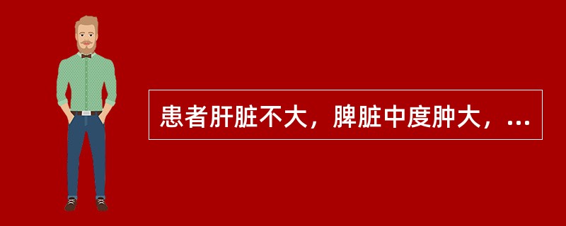 患者肝脏不大，脾脏中度肿大，液波震颤阳性，最可能的诊断为